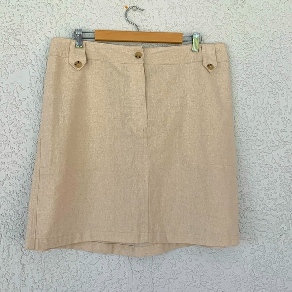 Universal Thread Dresses & Skirts - Universal Thread linen blend skirt with pockets and adjustable waist size X